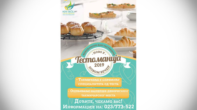 U Novom Bečeju 2. juna Testomanija: Štrudle, krofne, pogačice, kiflice… i rezance s makom