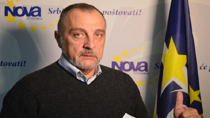Živković: Više neću biti predsednik Nove stranke