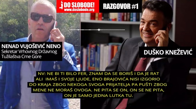 Medijima dostavljen snimak o navodnoj korupciji Vrhovnog državnog tužioca CG