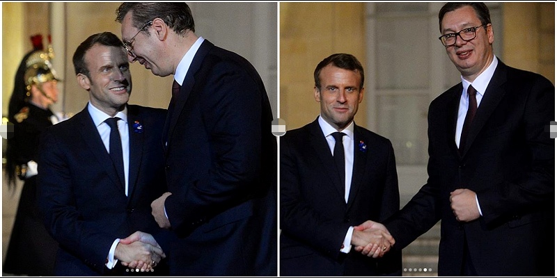 Vučić na večeri kod Makrona