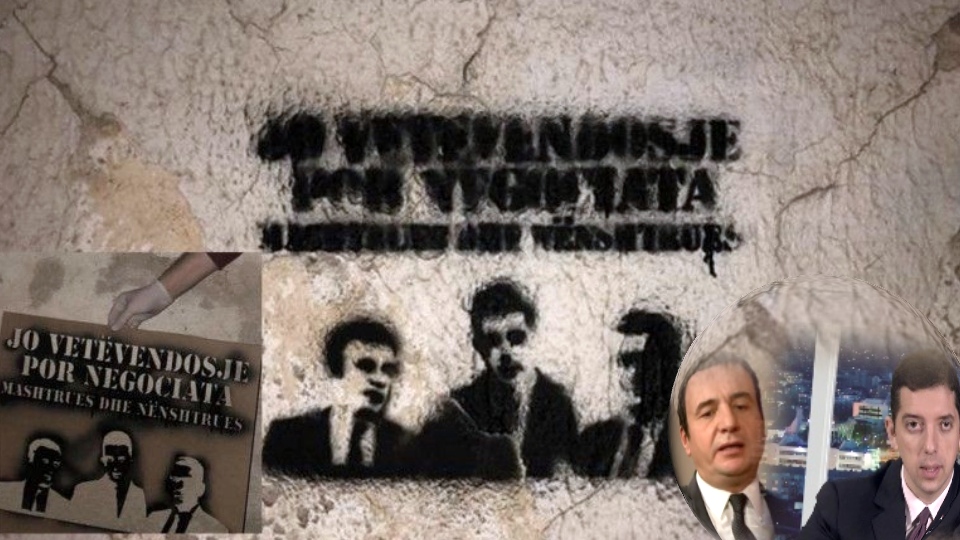 Grafiti sa likovima Kurtija, Đurića i Svečlje osvanuli u Lipljanu: “Prevaranti i podvale!