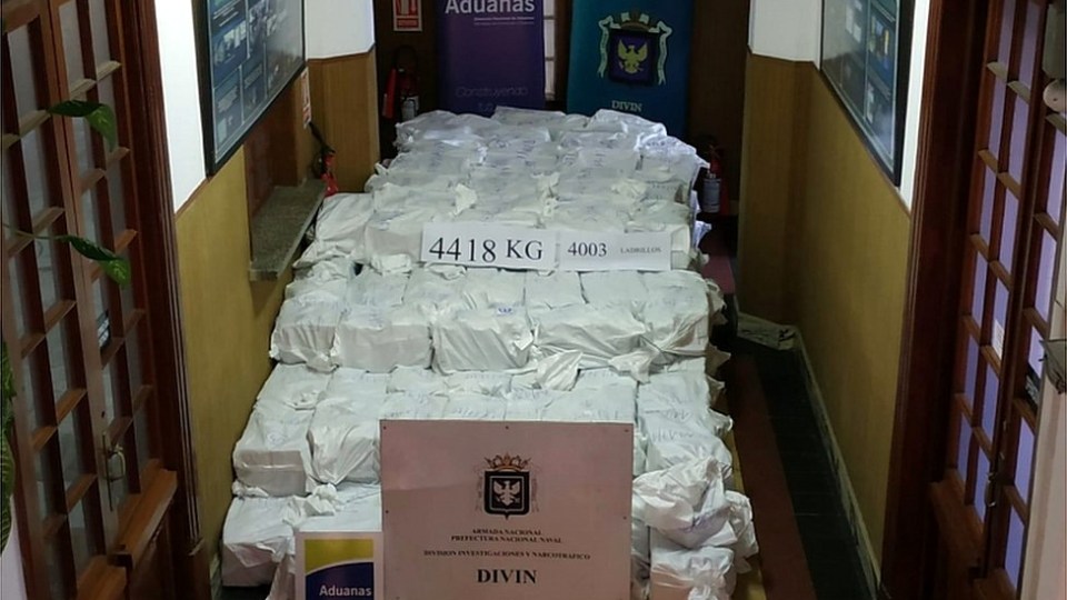 U Montevideu zaplenjen kokain vredan MILIJARDU DOLARA