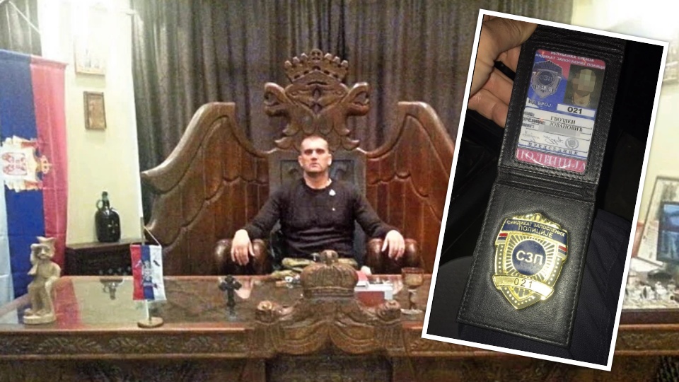 Sa značkom policijskog sindikata, sin surčinskog kriminalca i brat trostrukog ubice se vozika po Beogradu