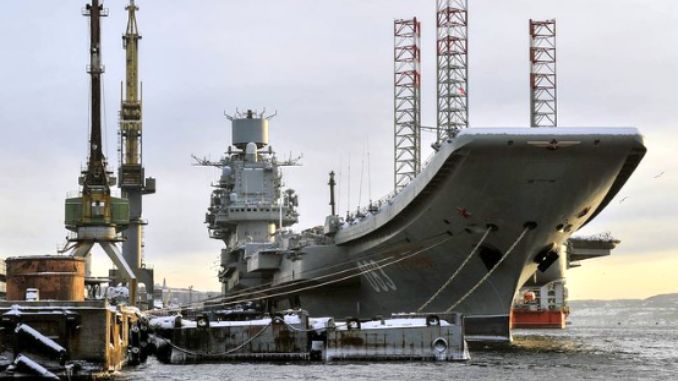 Zapalio se “Admiral Kuznjecov” – jedini ruski nosač aviona (VIDEO)