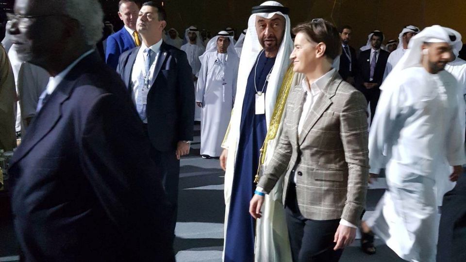 Ana Brnabić sa šeikom Muhamedom bin Zajedom u Abu Dabiju