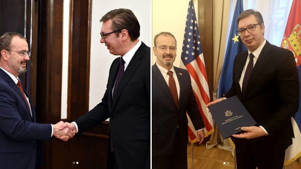 Godfri uručio Vučiću Trampovu čestitku povodom Dana državnosti