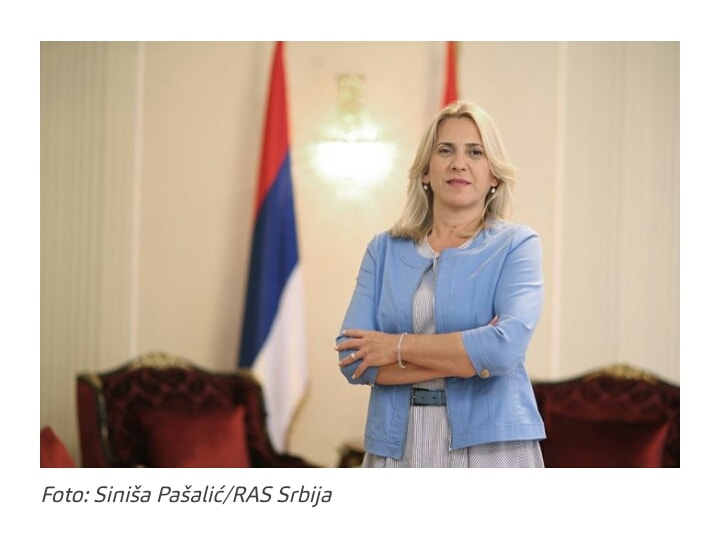 Humanost: Predsednica RS se odriče polovine plate